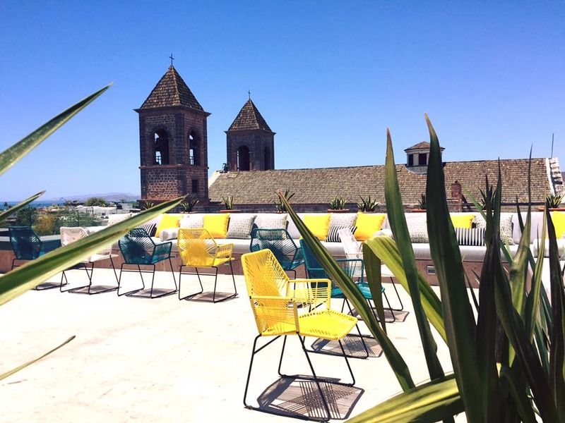 Hotel Catedral 라파스 외부 사진 Rooftop of the hotel
